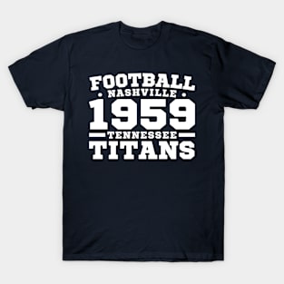 Football Nashville 1959 Tennessee Titans T-Shirt